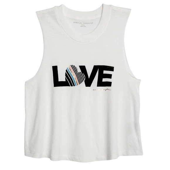 Spiritual Gangster β¨ Love crop tank π medium - Picture 1 of 4